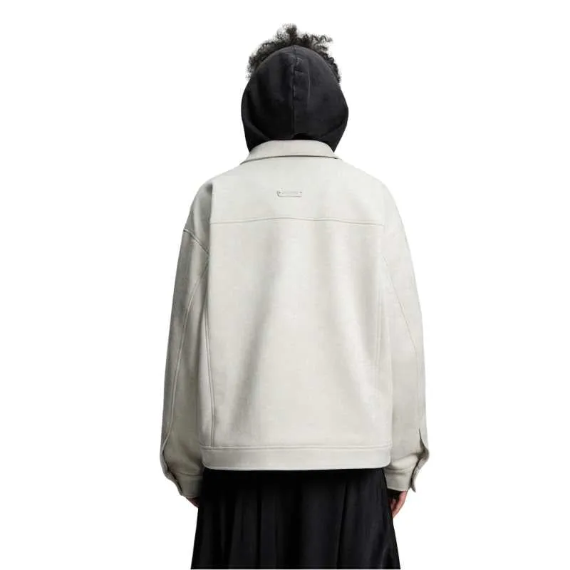 Suede Blouson Jacket Streetwear
