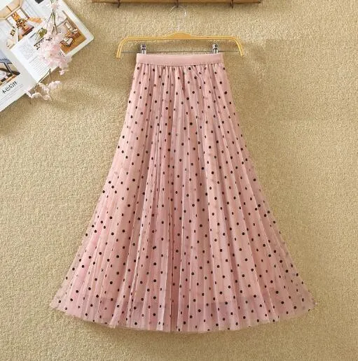 Summer Women elastic Midi Skirts