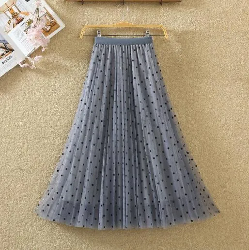 Summer Women elastic Midi Skirts