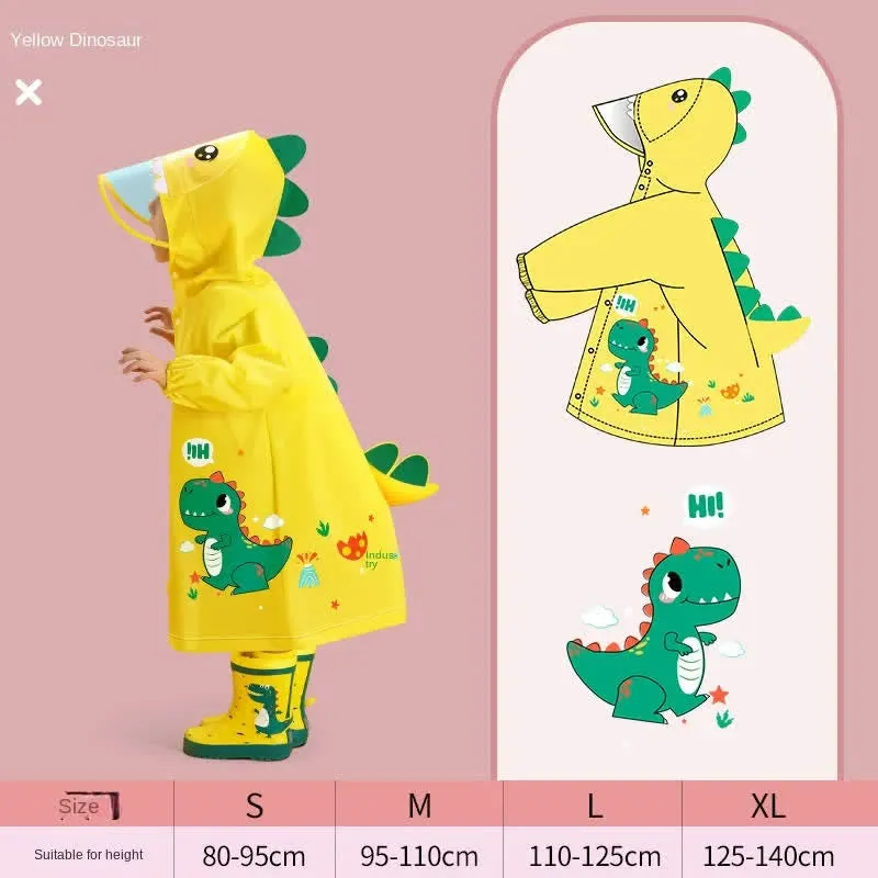 Toddler Animal Hooded Raincoat