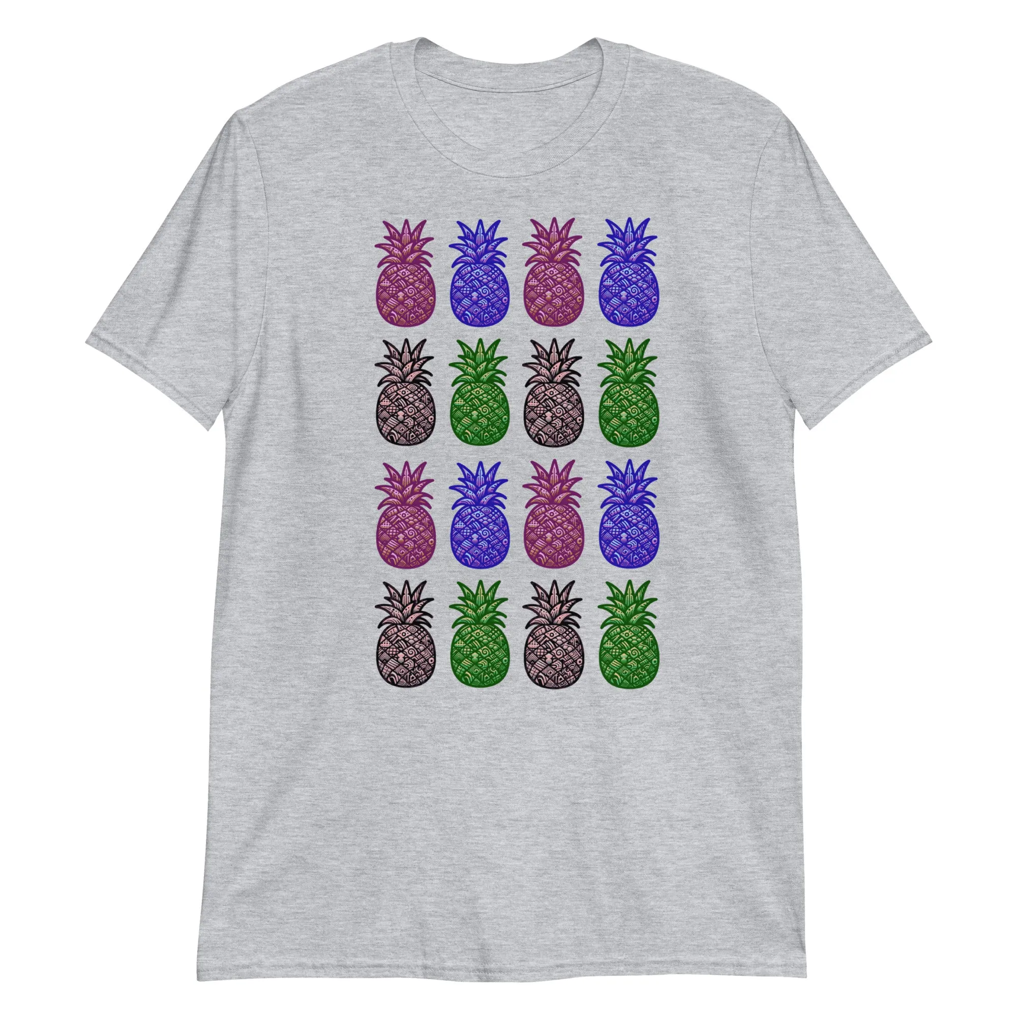Vibrant Pineapples Short-Sleeve Unisex T-Shirt