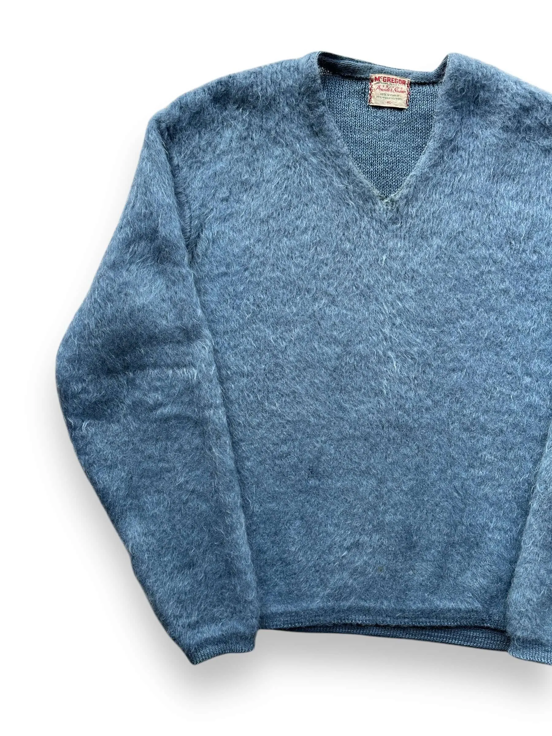 Vintage McGregor Powder Blue Mohair Sweater SZ XL