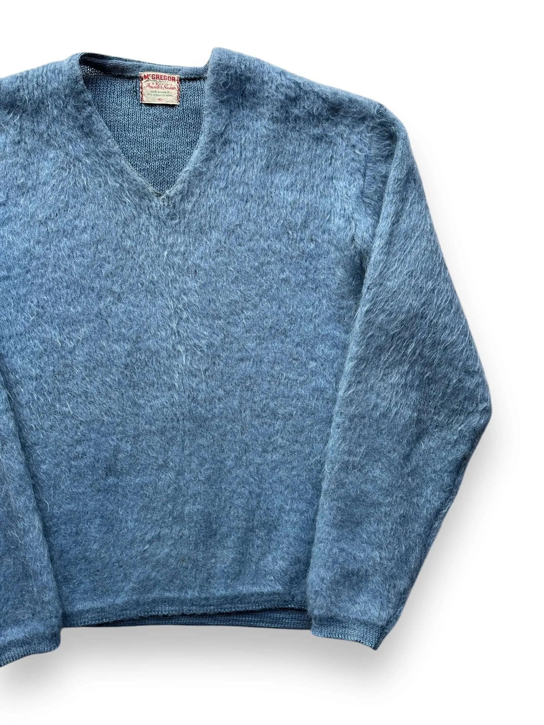 Vintage McGregor Powder Blue Mohair Sweater SZ XL
