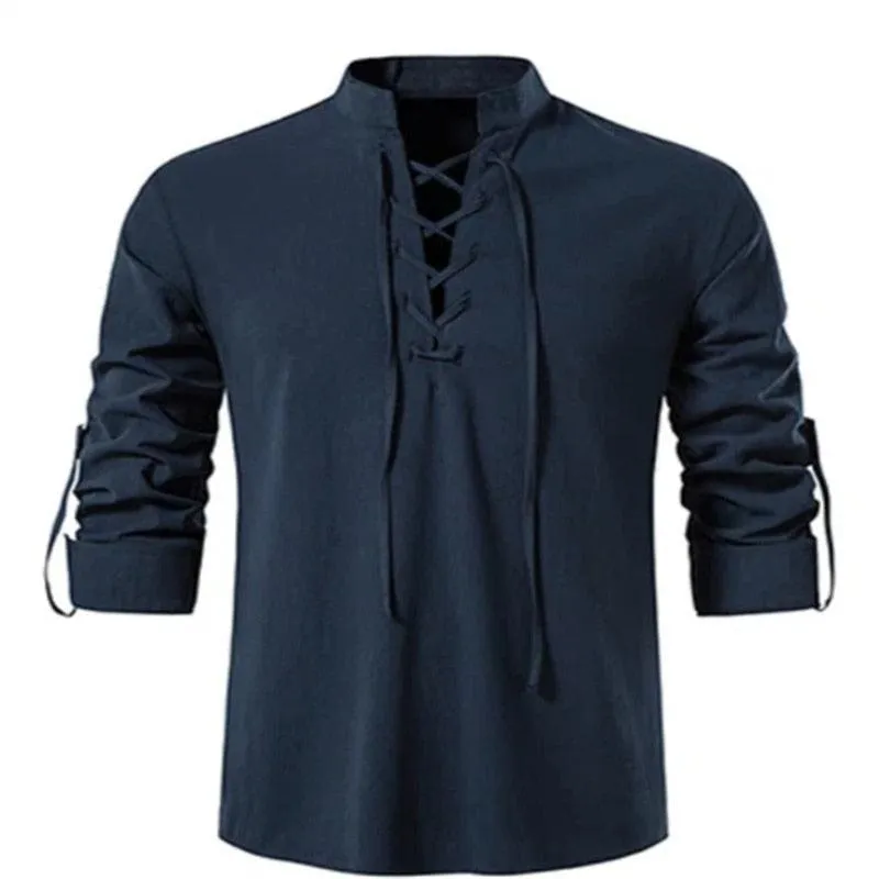 Vintage Medieval V-neck Shirt