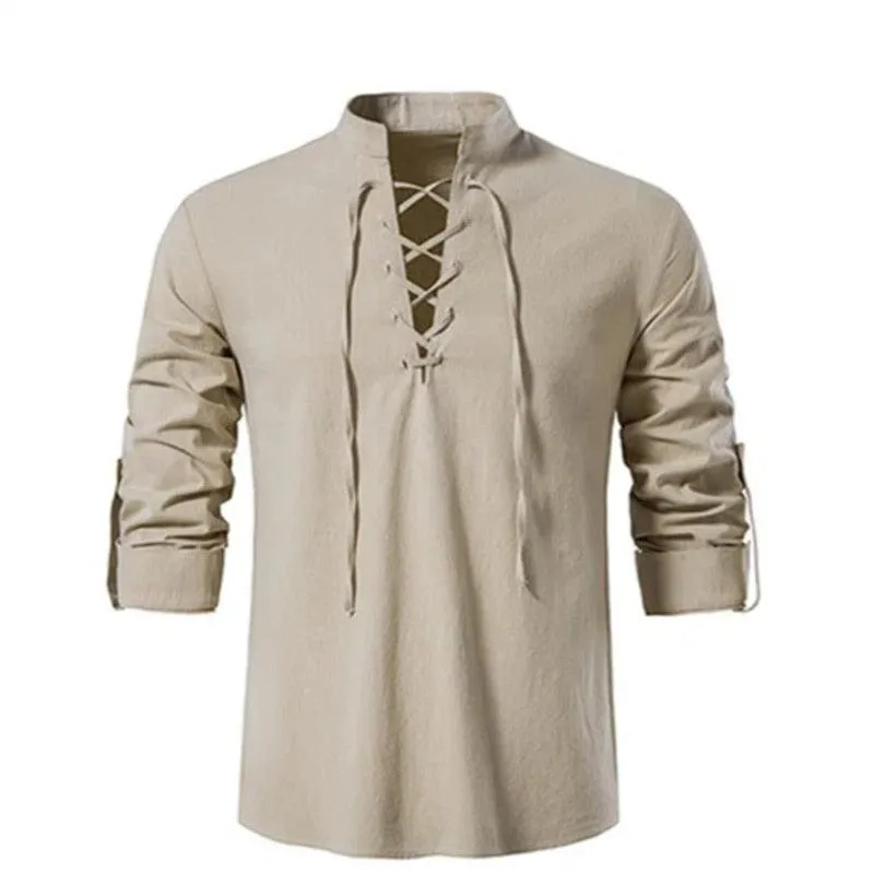 Vintage Medieval V-neck Shirt