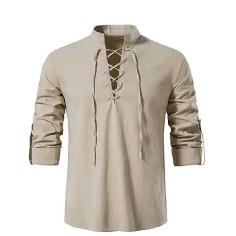 Vintage Medieval V-neck Shirt