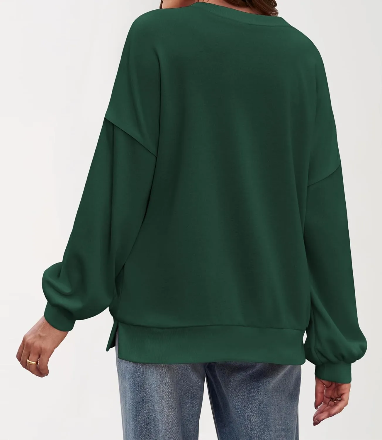 Zeagoo Women Crewneck Sweatshirts Pullover Tops Long Sleeve Shirts Loose Fit Tops Casual Fall Outfits Y2K Clothes 2024