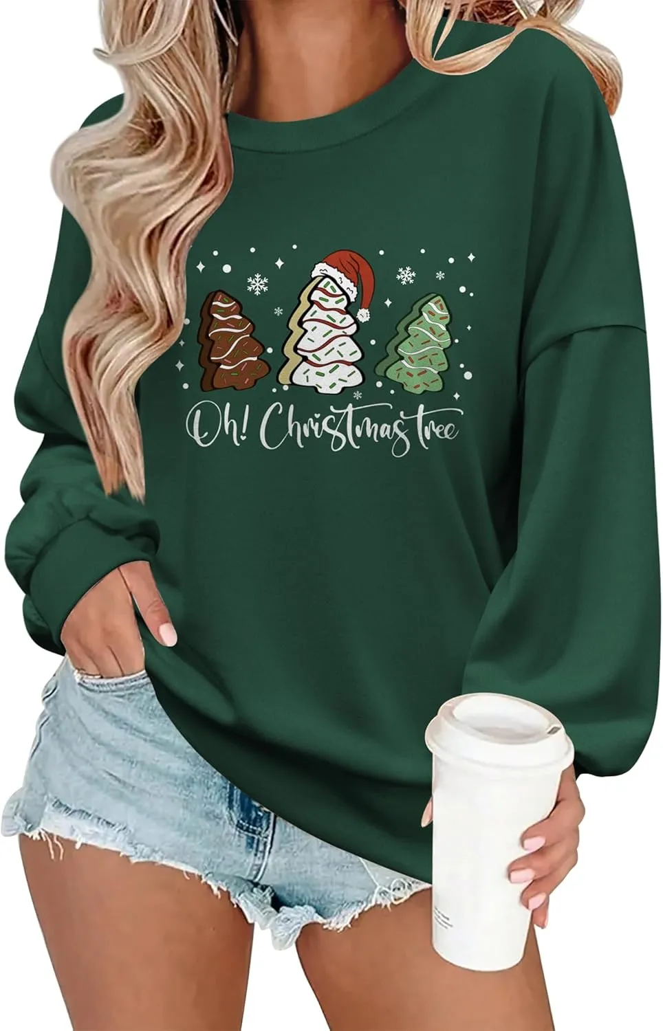 Zeagoo Women Crewneck Sweatshirts Pullover Tops Long Sleeve Shirts Loose Fit Tops Casual Fall Outfits Y2K Clothes 2024