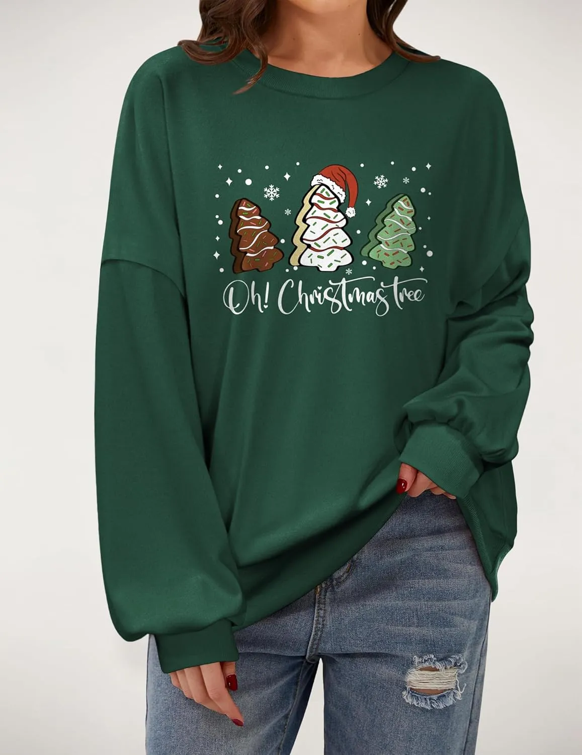 Zeagoo Women Crewneck Sweatshirts Pullover Tops Long Sleeve Shirts Loose Fit Tops Casual Fall Outfits Y2K Clothes 2024